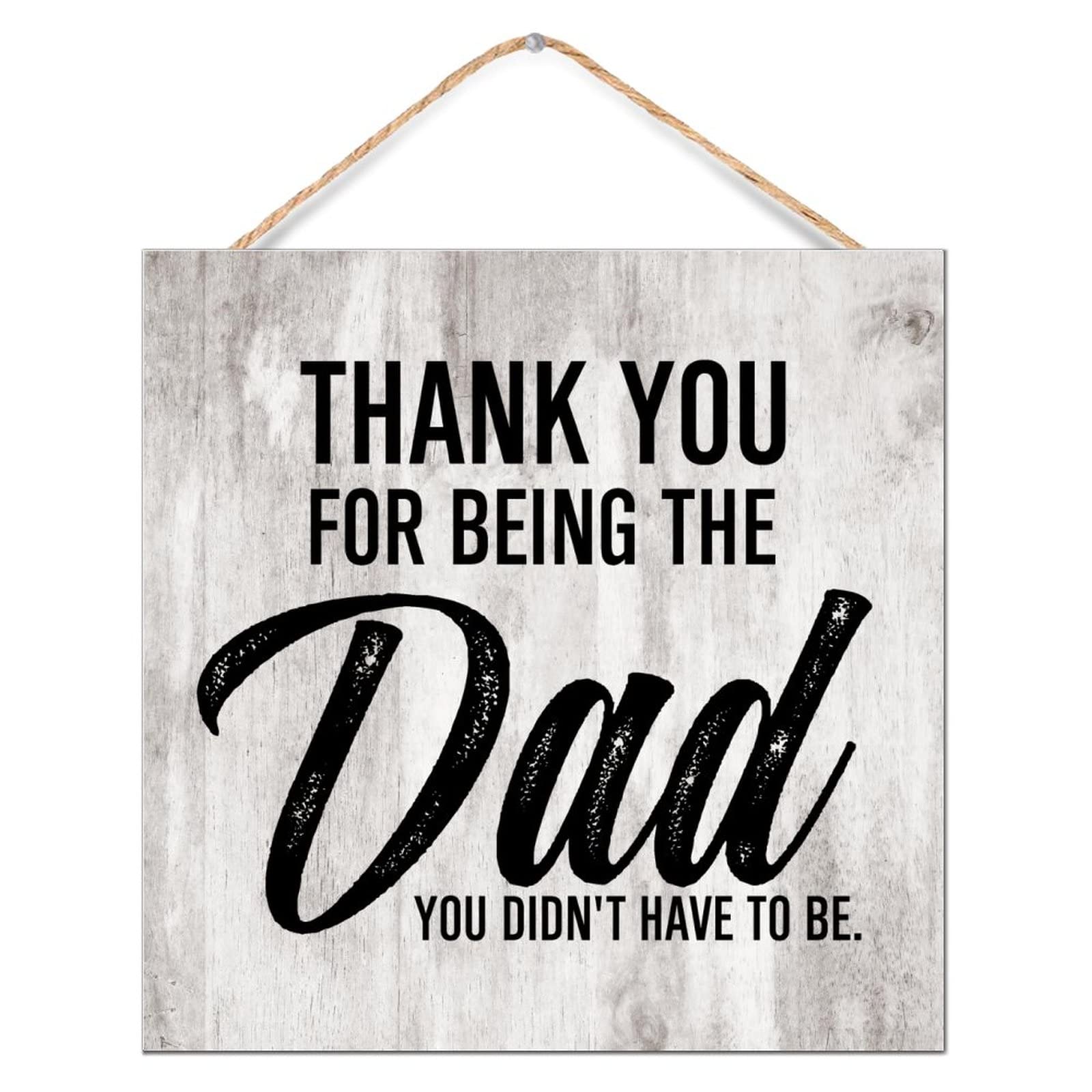 Panneau en bois Thank You For Being The Dad pour célébrer l'amour paternel