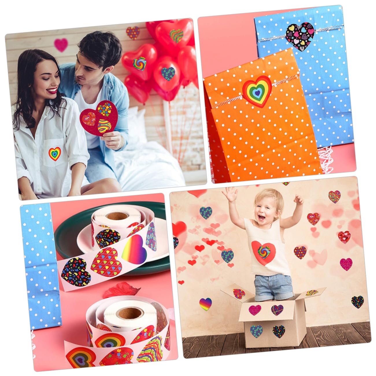 3 Set Adesivi D'amore Cuore Adesivi Per Etichette Etichette Adesive Per Adesivo Nozze Adesivi Adesivi Adesivo Di Rosso Carta