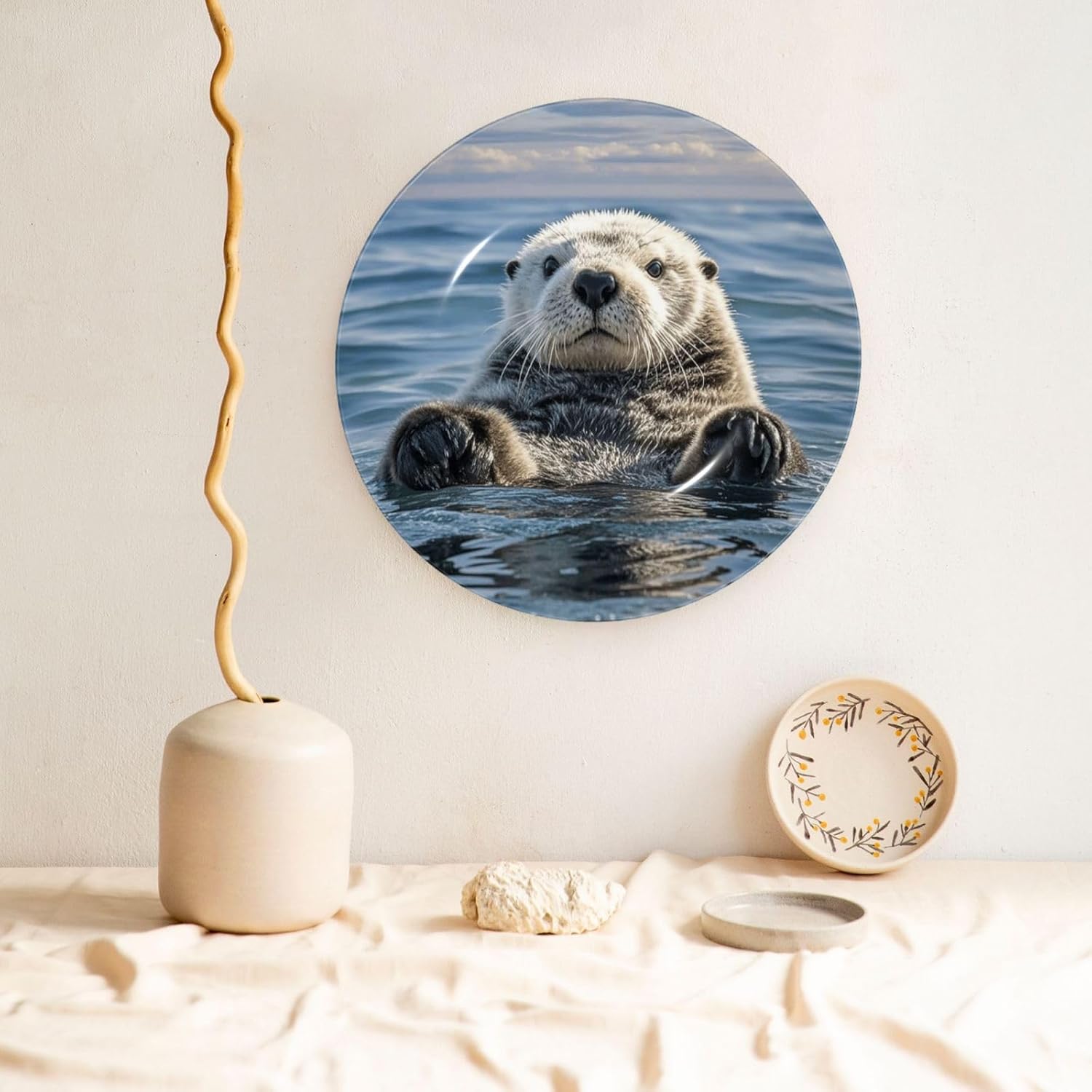 Decorative Plate Art Crafts Bone China Decorative Plate with Display Rack Souvenir Wall Decor Ceramic Ornaments Dinner Plates Ceramic Decoratives Plates for Home Office 10in