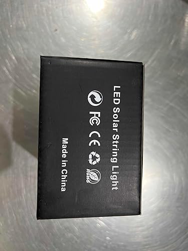 Miniatura 10 de Tira de luces solares de lichi para exteriores, 16.5 pies, 50 LED, impermeable, con cuerda de luces para exteriores, ideal para decoración del