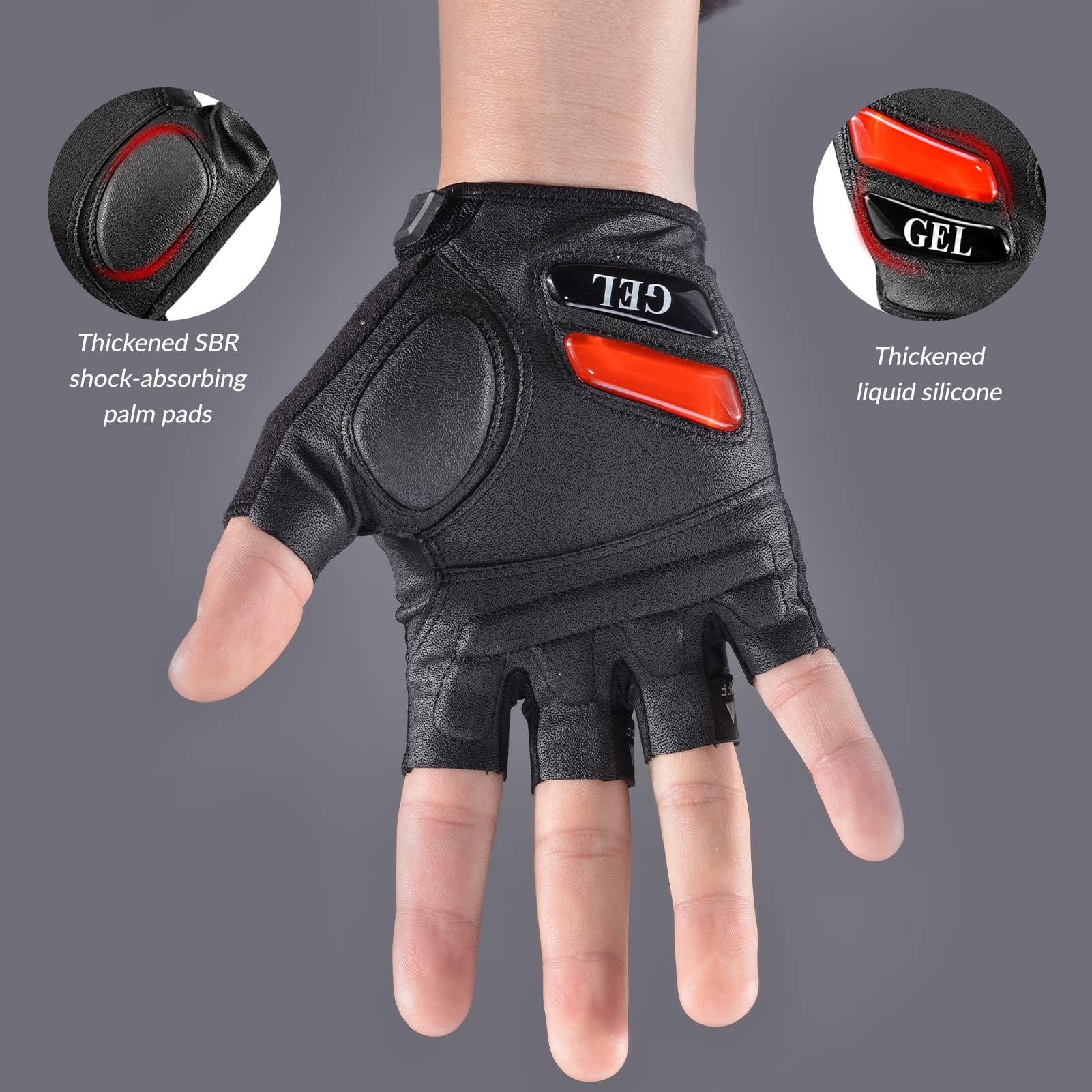 Guanti Mtb Estivi Guanti Ciclismo FDX Mezze Dita Con Gel - Foto 5