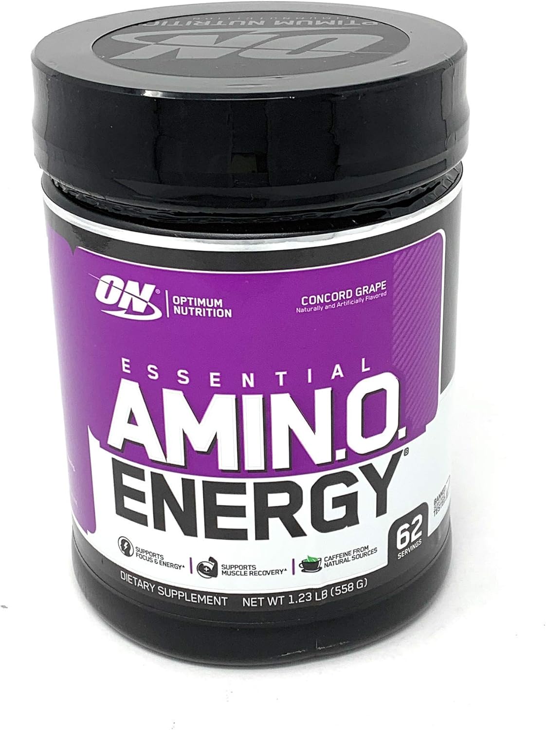 Optimum Nutrition Essential Amino Energy, Concord Grape, Preworkout and Postworkout Recovery with Essential Amino Acids and Caffeine from Natural Sources, 62 Servings, 1.23 lb, Pack of 1 : Health & Household