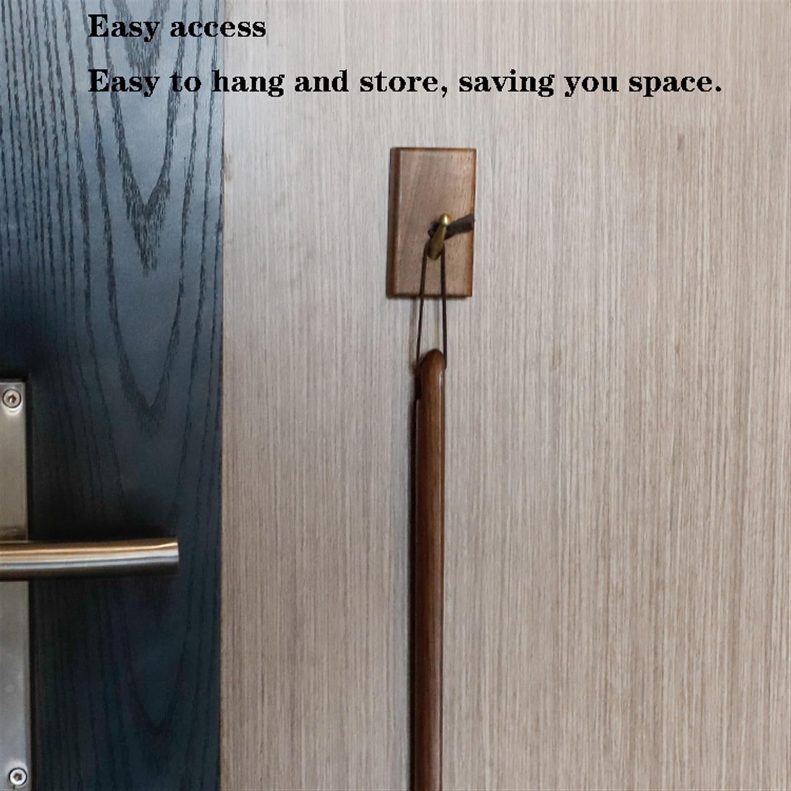 Calzador de metal y madera de mango largo, Ayudante de madera de 26 a 30 pulgadas, fácil de usar, for personas mayores y mujeres mayores.(75cm)