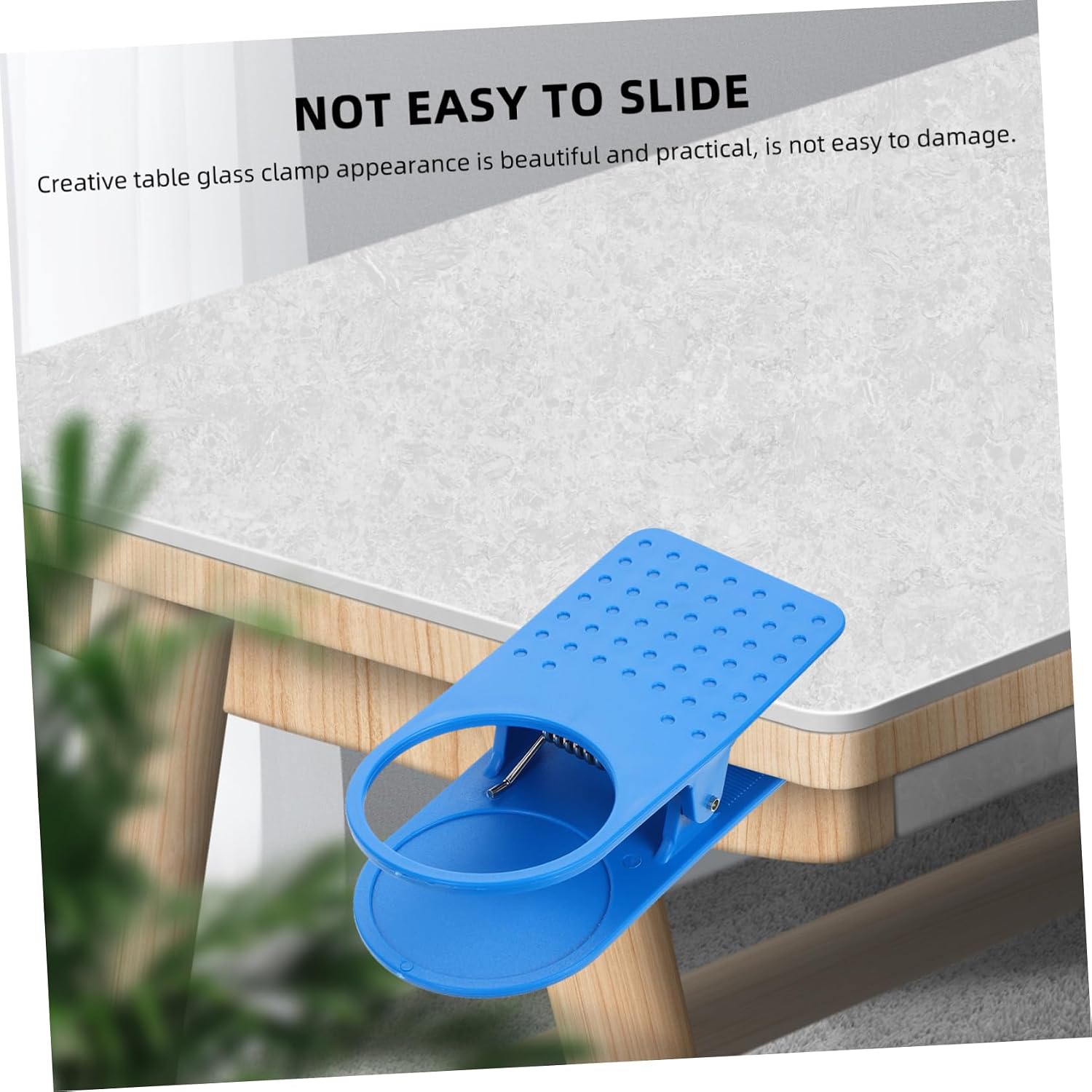 4pcs Creative Cup Holder Clip for Table Versatile Tableware Clamp for Cans Glasses and Cups Random Color Design for Use