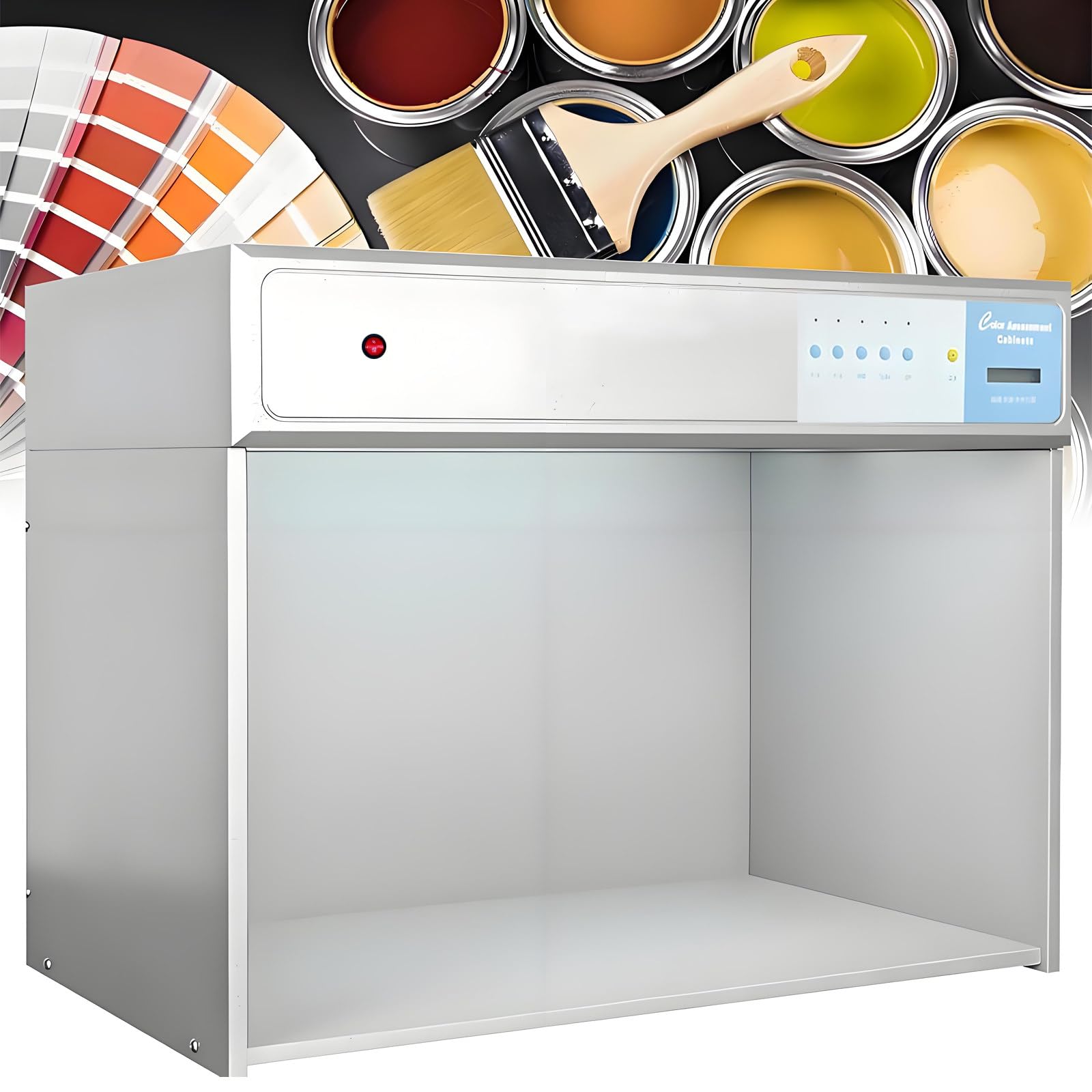 Cabine Comparaison Couleurs avec éClairage LED, Cabine D'éClairage Intelligente 4/5/6 Sources Lumineuses pour L'Impression Textile, L'éValuation Couleurs Laboratoire Fivelightsources