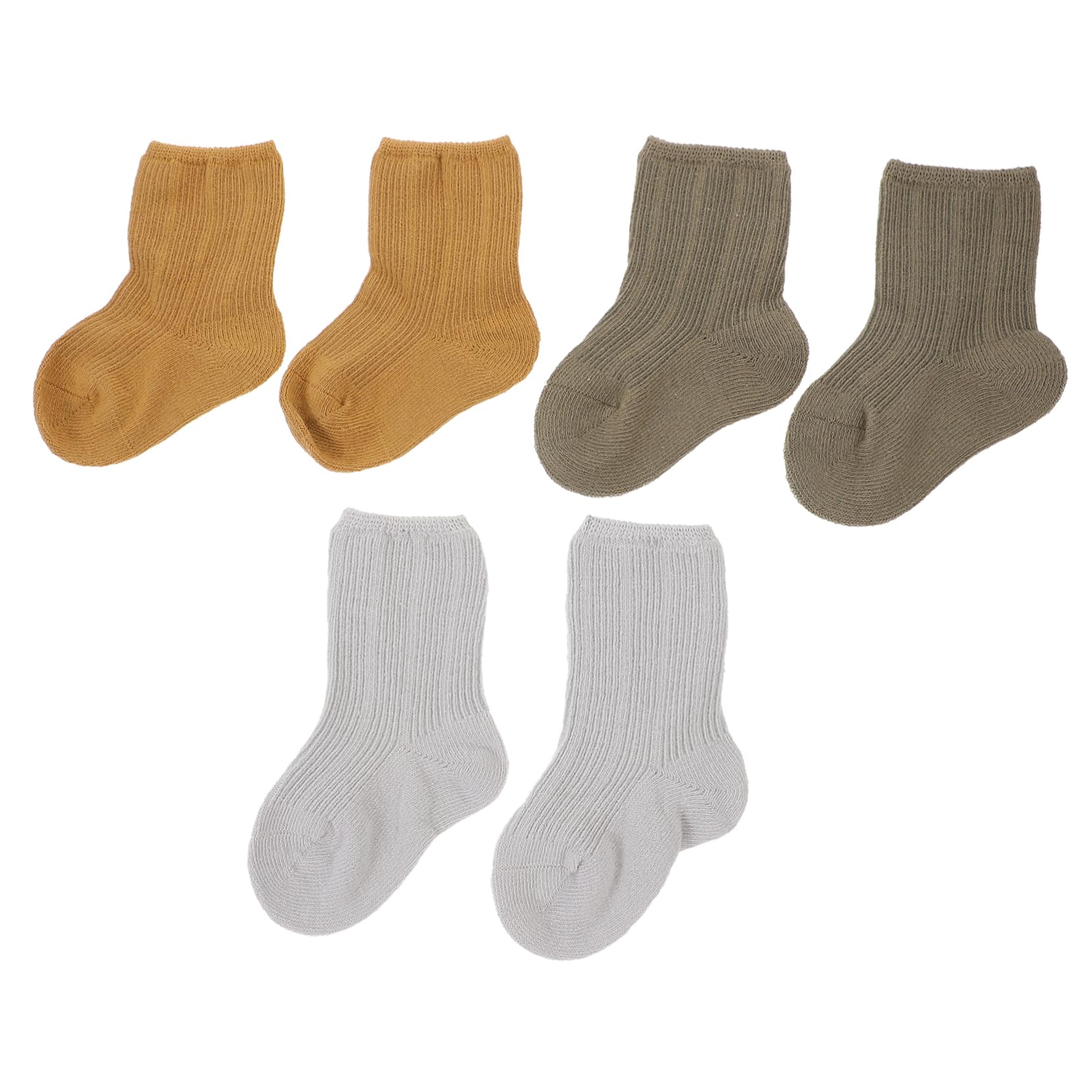 KOMBIUDA Newborn Baby Socks Winter Toddler Socks Mid-Tube Design Size s for Boys and Girls