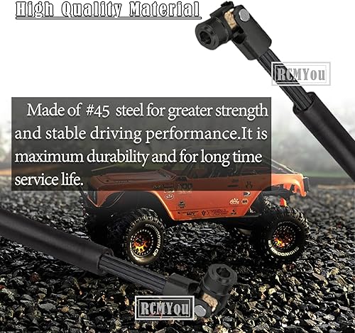 Miniatura 3 de Eje de transmisión RC Crawler 94M 4.567in actualizaciones para 110 Axial SCX10 2 Redcat D90 Gen7Pro RC4WD GEN8 SCX10-II, RCMYou 2 piezas de eje de