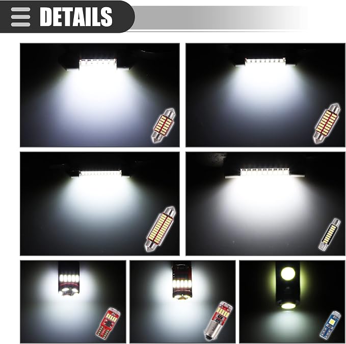 Luces LED de Cúpula para Auto Universal Motoforti miniatura 6