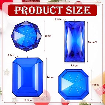 小物 JEWEL Amazon.com: Vercraft 4 Pack Jewel Ornaments 3.9