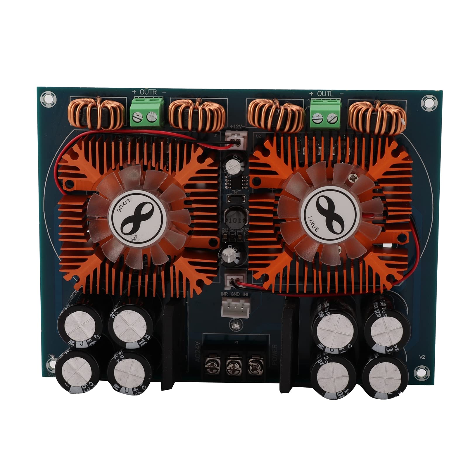 Garosa Płytka Wzmacniacza Mocy PCB Moduł Wzmacniacza Cyfrowego XH M254 2 Kanały 2 X 420 W AC24V Płyta Audio do Domowego Sprzętu Audio Naprawa i Aktualizacja Głośników