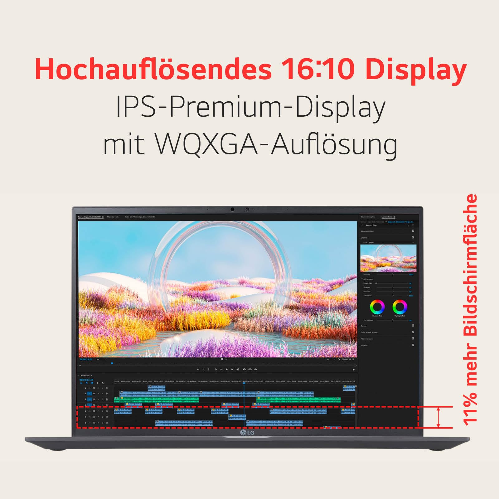 LG Gram 17 Zoll Laptop mit Intel Core Ultra 7, 32GB RAM, 2TB SSD, Windows 11, 16:10 IPS-Display, 17Z90S-G.AD7CG – Grau