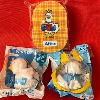 Amazon.co.jp: 2羽 ノベルティ アフラック ぬいぐるみ マスコット