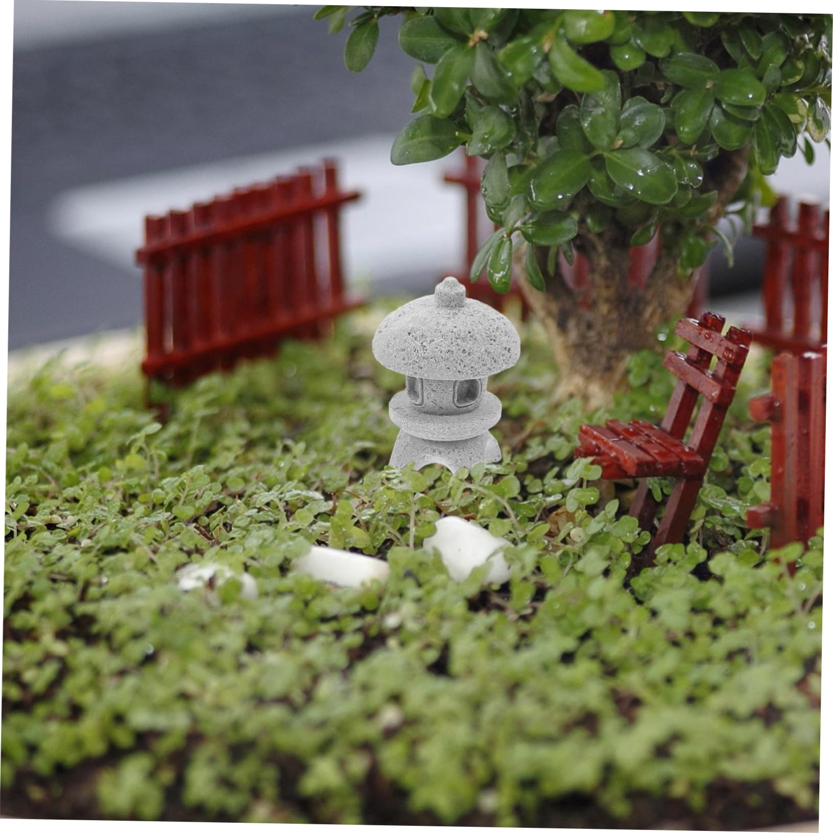 BESPORTBLE 12stücke Teiliges Stein Pavillon Miniatur Garten Dekoration Für Bonsai Und Landschaftsgestaltung Inklusive Kleiner Pagode Und Laterne Für Innen Und Außenbereich