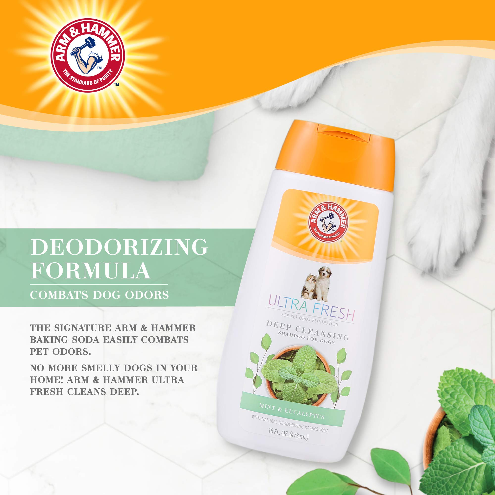 Ultra Fresh Shampoos, Conditioners, And Sprays For Dogs Baking Soda Neutralizes