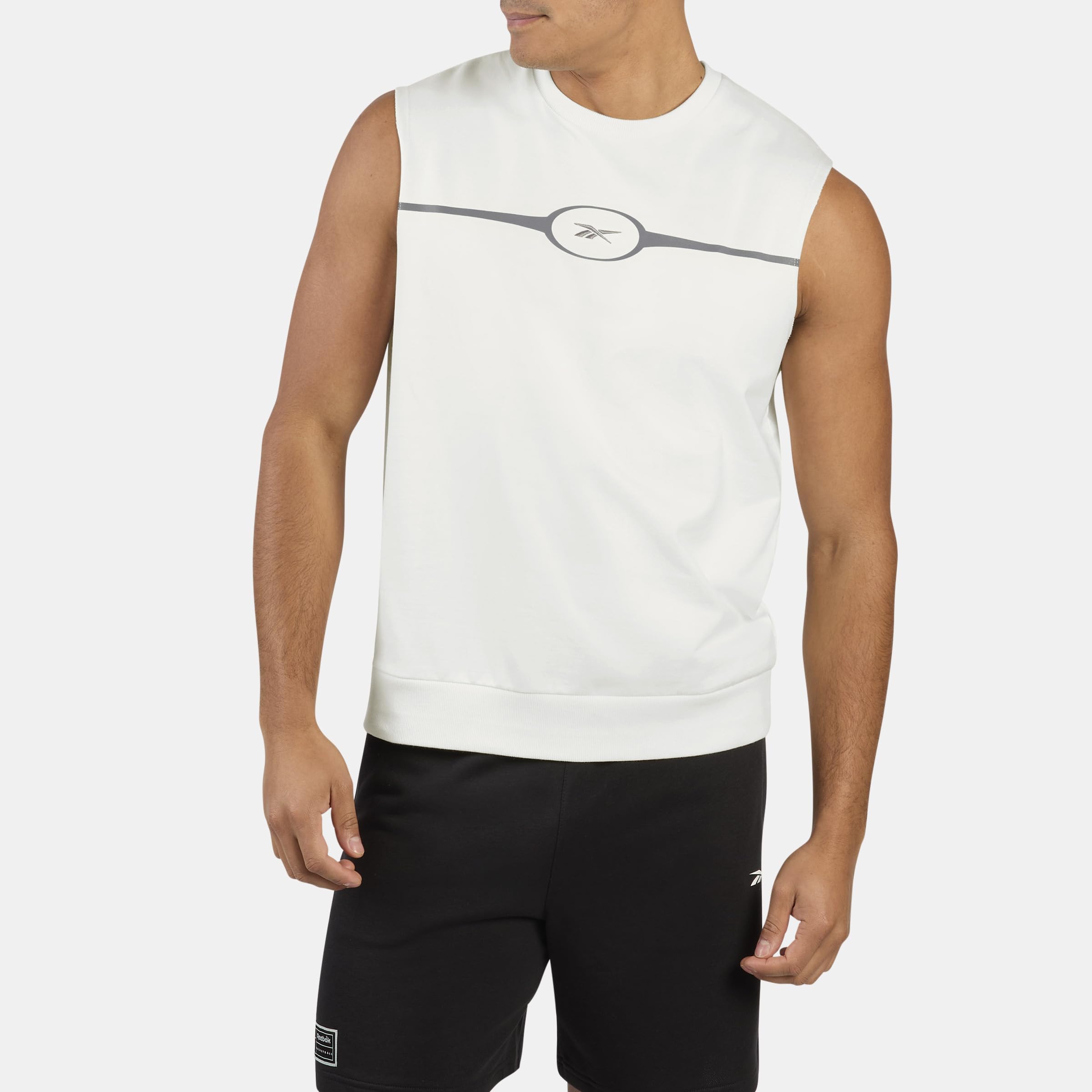 Reebok - Athlete Flex Sleeveless Crew, Man  Chalk Men's 2XL