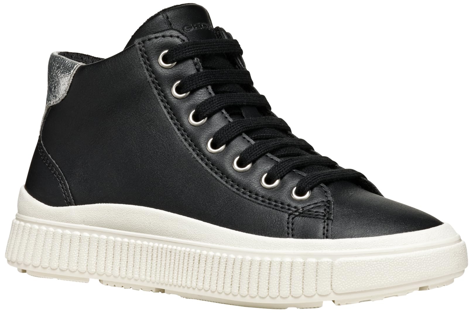 Geox J LAQUINNY Girl F, Sneaker, Black