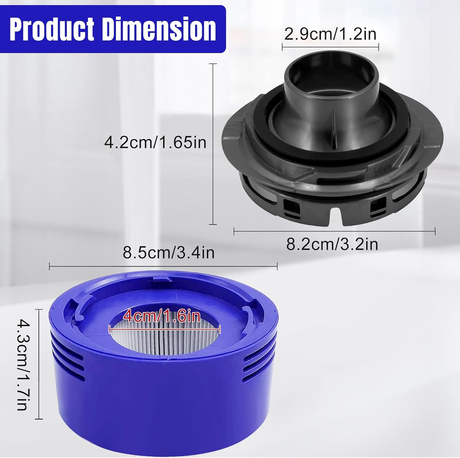 Dyson V7/V8 vacuum cleaner in use with Chuancheng replacement parts