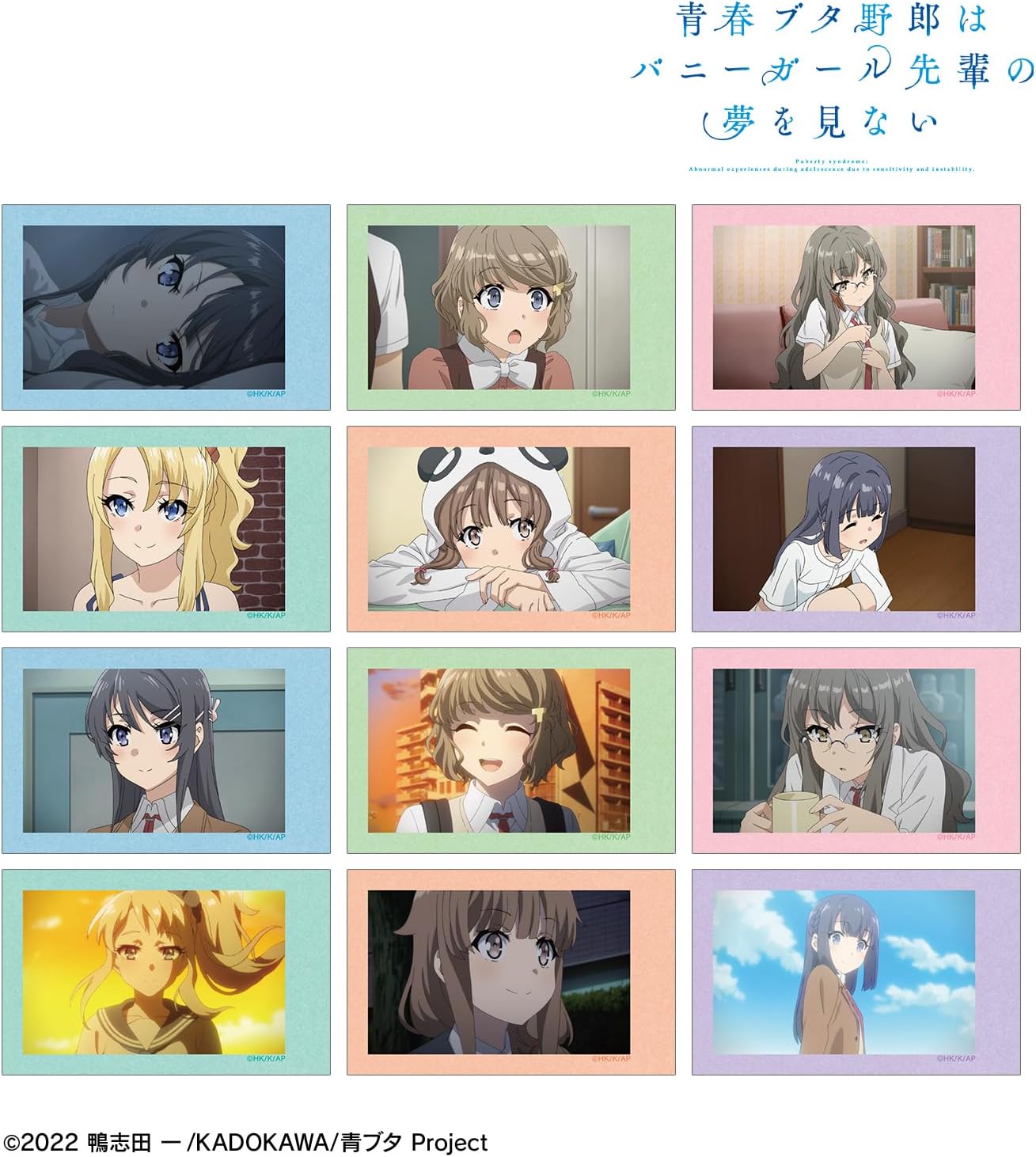 Seishun Buta Yaro wa Bunny Girl Senpai no Yume wo NAI no Yume no Mai Trading Scene Instant Camera Style Illustration Cards Box of 12