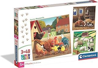 Comprar Clementoni - Puzzle Infantil 3X48 Piezas Square Noli Farm Moments, Puzzle Infantil Personajes, 25791