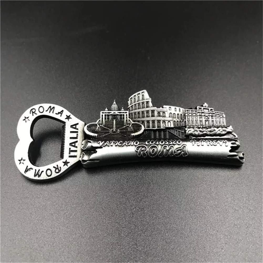Hong Kong, apribottiglie per birra 3D, in metallo, resistente, regalo turistico, con magnete cinese fatto a mano, decorazione per la casa e la cucina, adesivo magnetico per frigorifero (Hong Kong 2