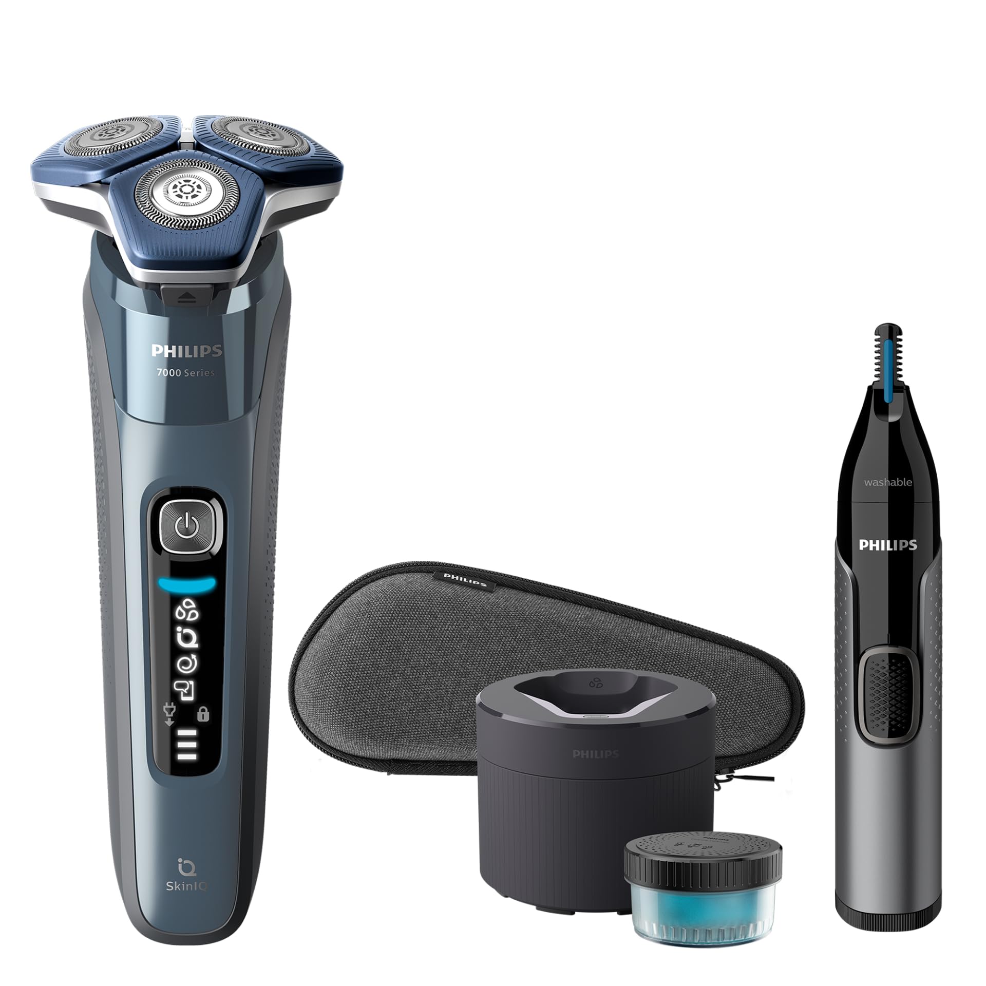 Philips Shaver Series 7000 Wet & Dry Electric Shaver & Nose