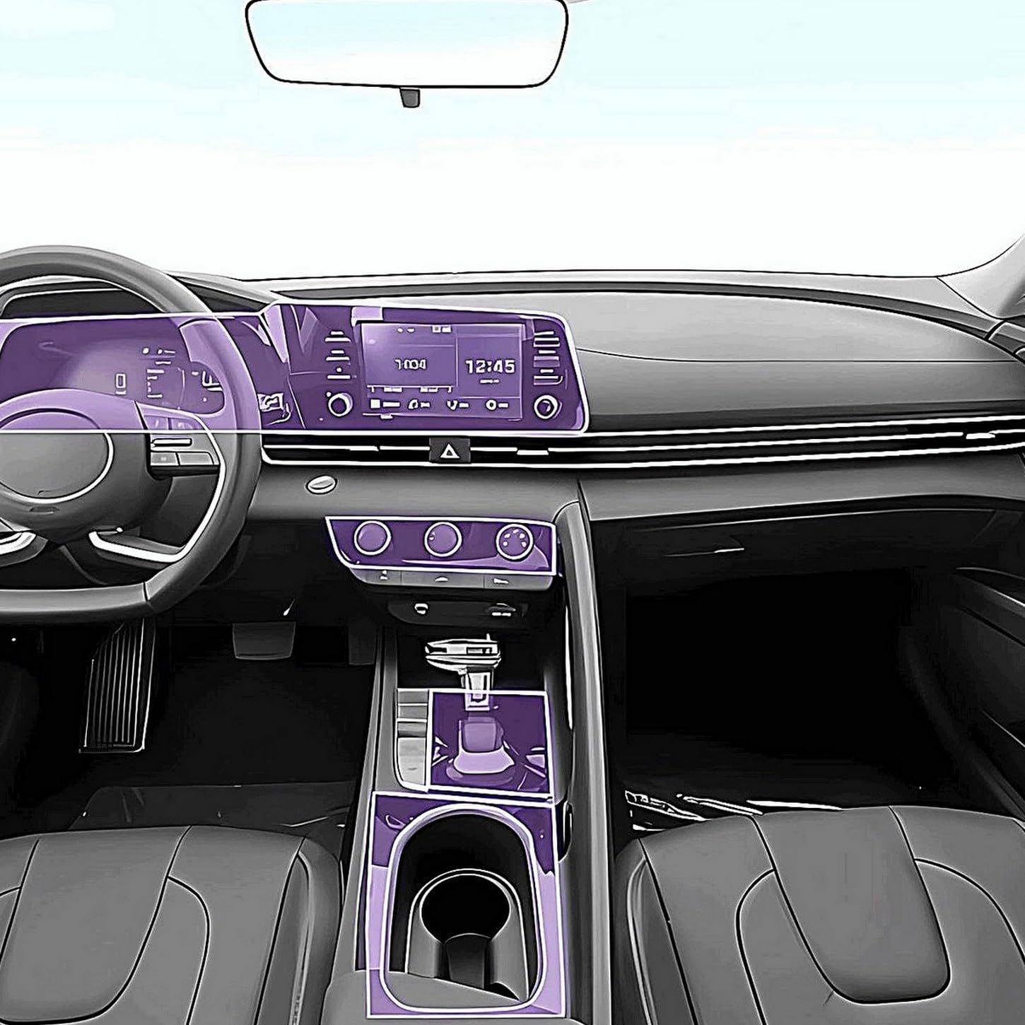 Protector de pantalla LCD para Hyundai Elantra 2021-2024: adiós a los arañazos