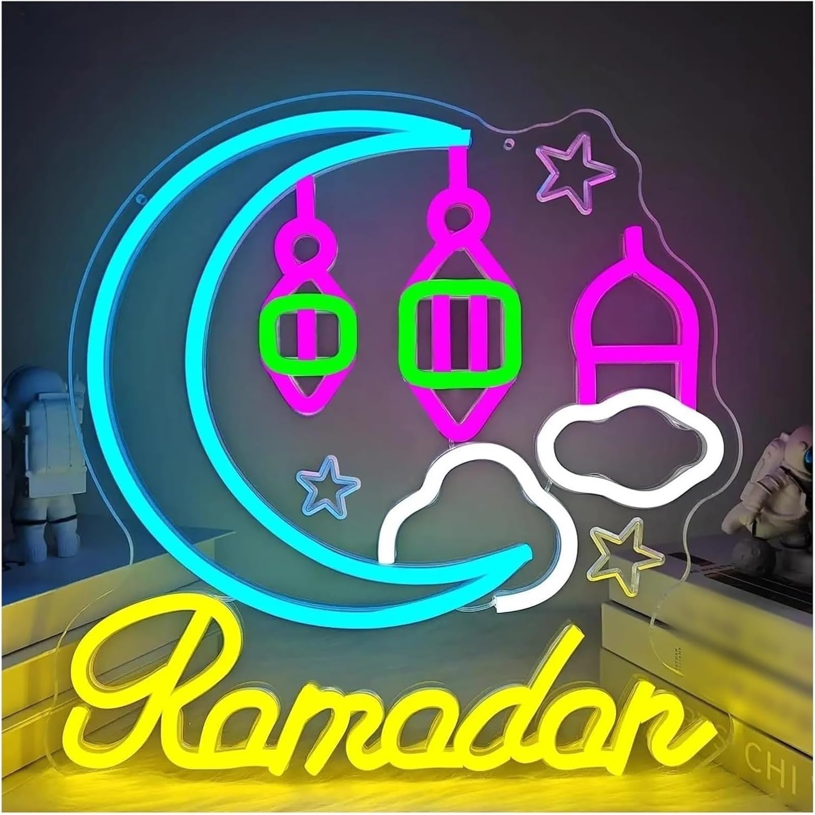 Neon Per lampada al neon prestito parola Ramadan per insegna dimmerabile