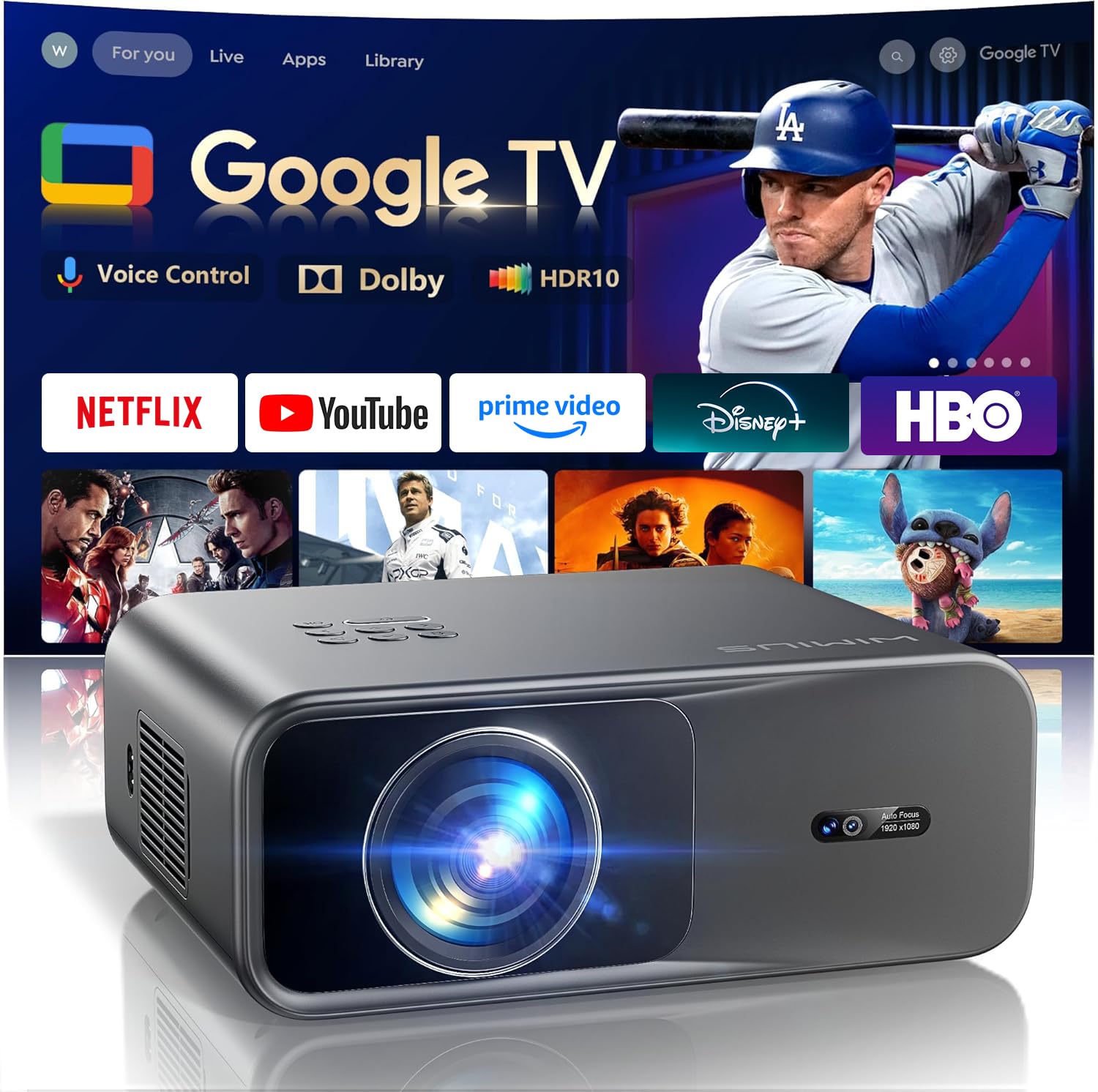 WiMiUS OZプロジェクター 3600P Amazon.com: WiMiUS: Home Projector