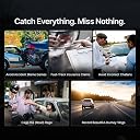 Qubo Car Dashcam Pro 2.7K | Dual Channel | Hero Group | NightPulse Vision | 5MP QHD+ Front Wide 2MP FHD Rear | G-Sensor | 2" LCD | Built-in GPS, Wi-Fi, Mic | App | Up to 1TB Storage| Made in India gallery image