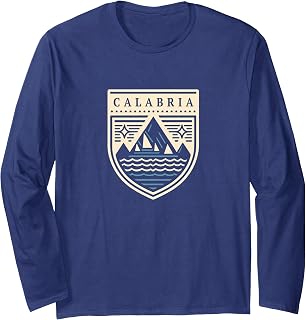 Calabria Italia | Calabria Italy Badge | Calabria Long Sleeve T-Shirt