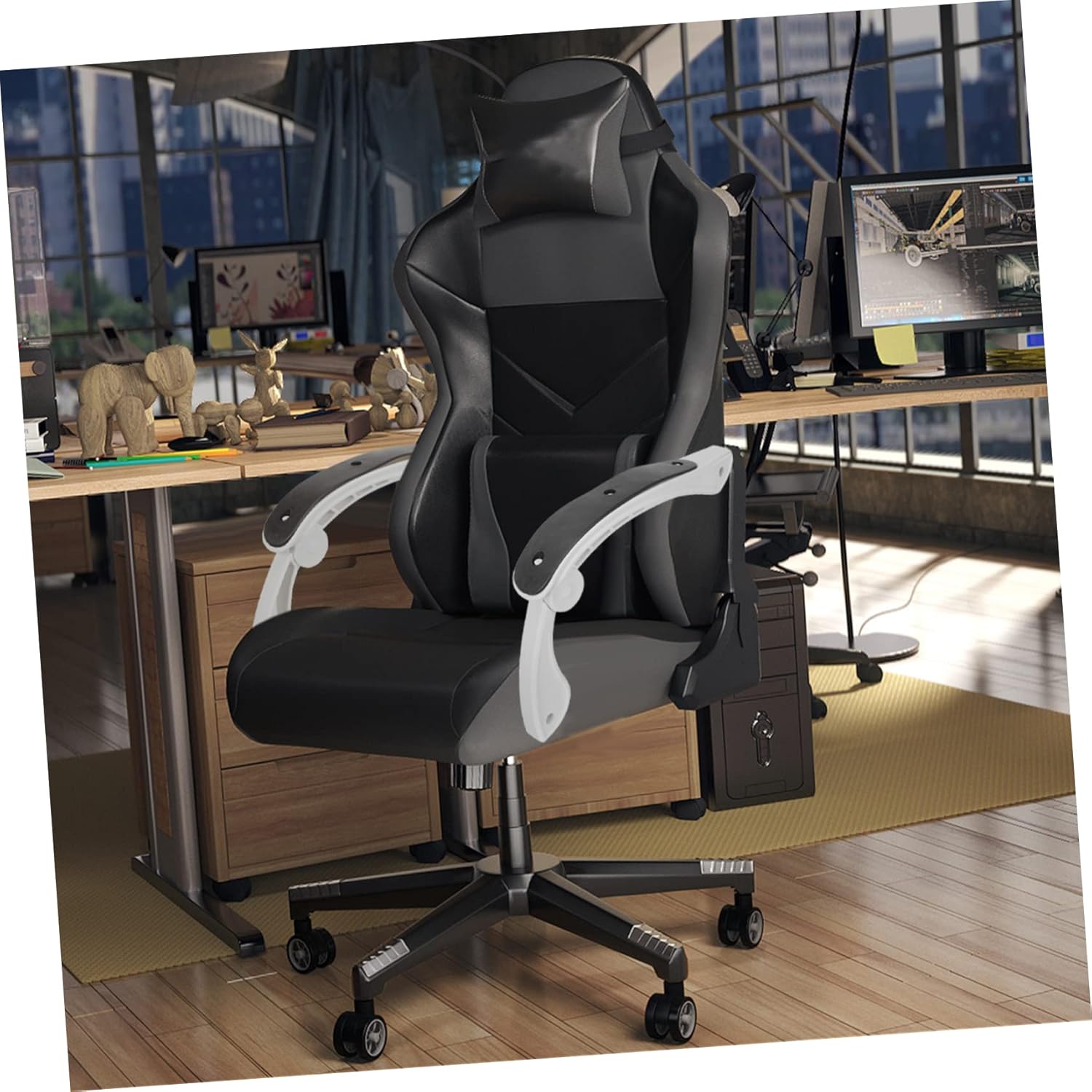 2pcs Office Chair Accessories Armrest Covers Arm Pads for Office Swivel Chair Ergonomic Replacement Parts