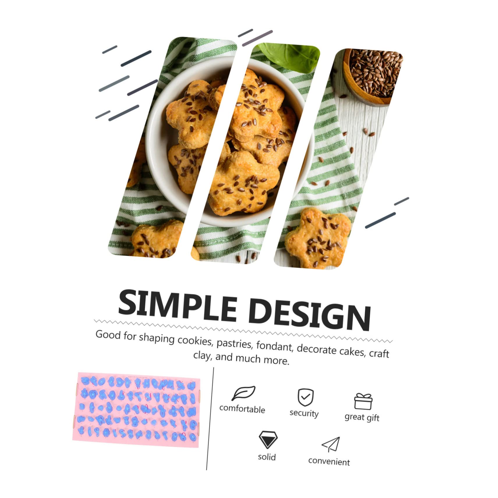 BESTonZON 198pièces Emporte Forme De Lettres Pour Biscuits Pour Décoration De Gâteaux Résistant Et Réutilisable Pour Toutes Les Occasions Festives