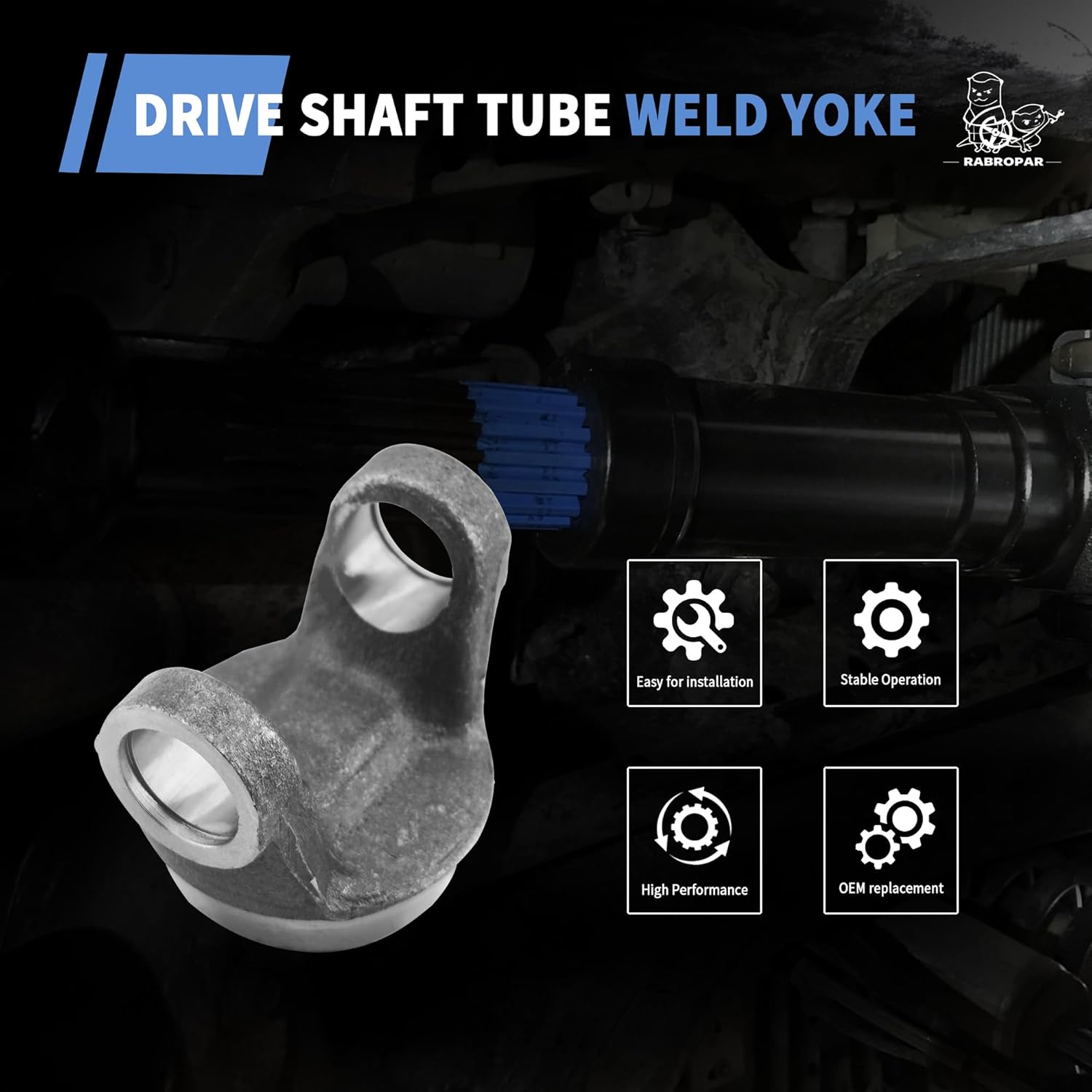 Driveshaft Tube Yoke 3-28-57 Weld Yoke N3-28-57 Fits 3" x 0.083" Welded Tube Wall