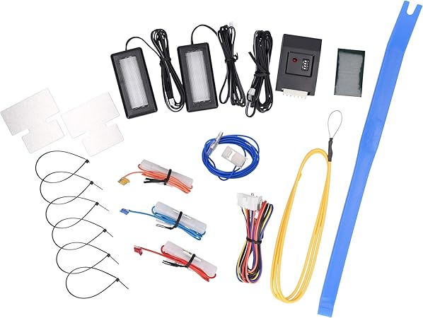 Amazon イークルマライフ エーモン ノア ヴォクシー エスクァイア 80系 専用ledフットライトキット ホワイト Wk769 ライト 照明アクセサリー 車 バイク