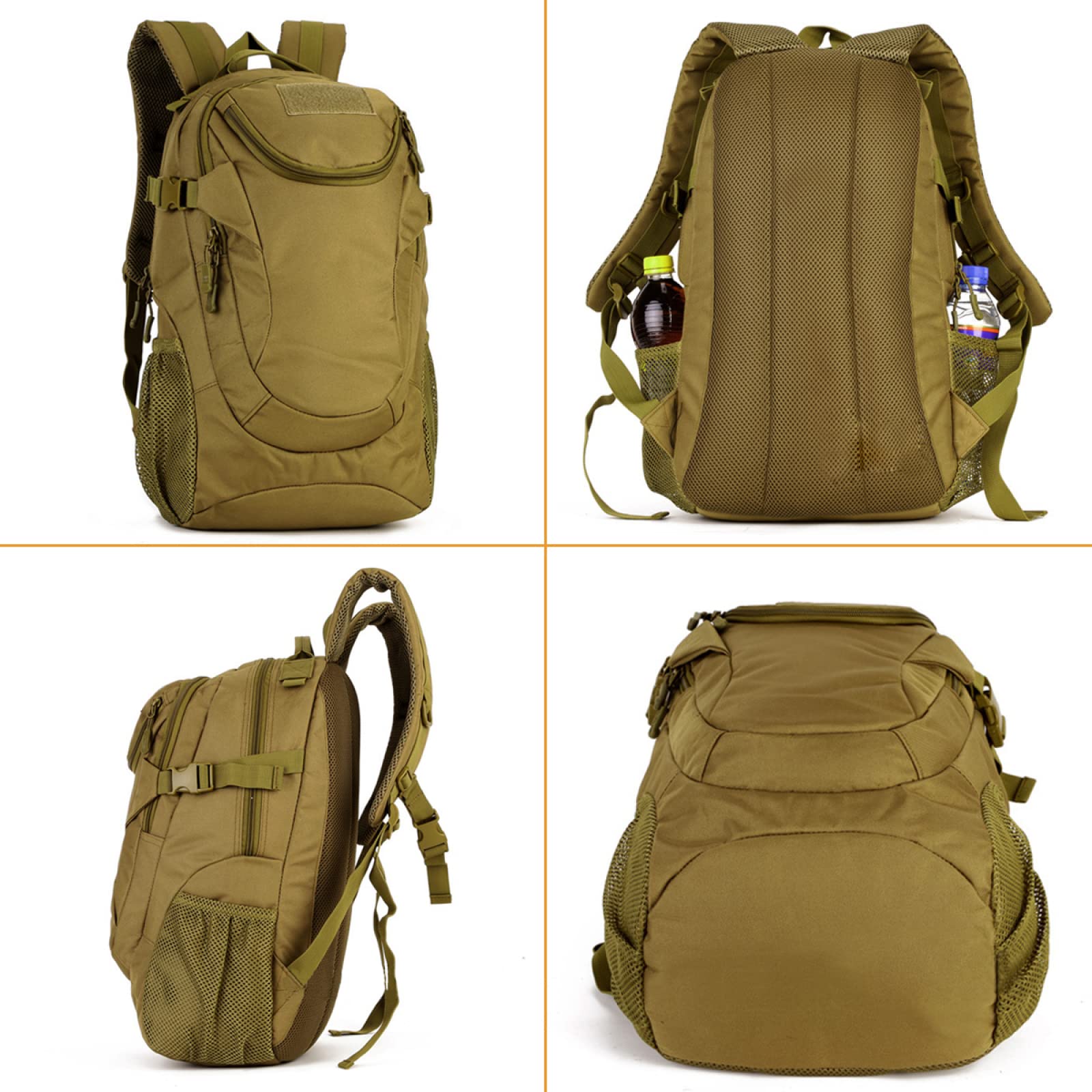 REEBOW GEAR Plecak taktyczny wojskowy 25 l Molle plecak szturmowy męski na co dzień outdoorowy plecak podróżny