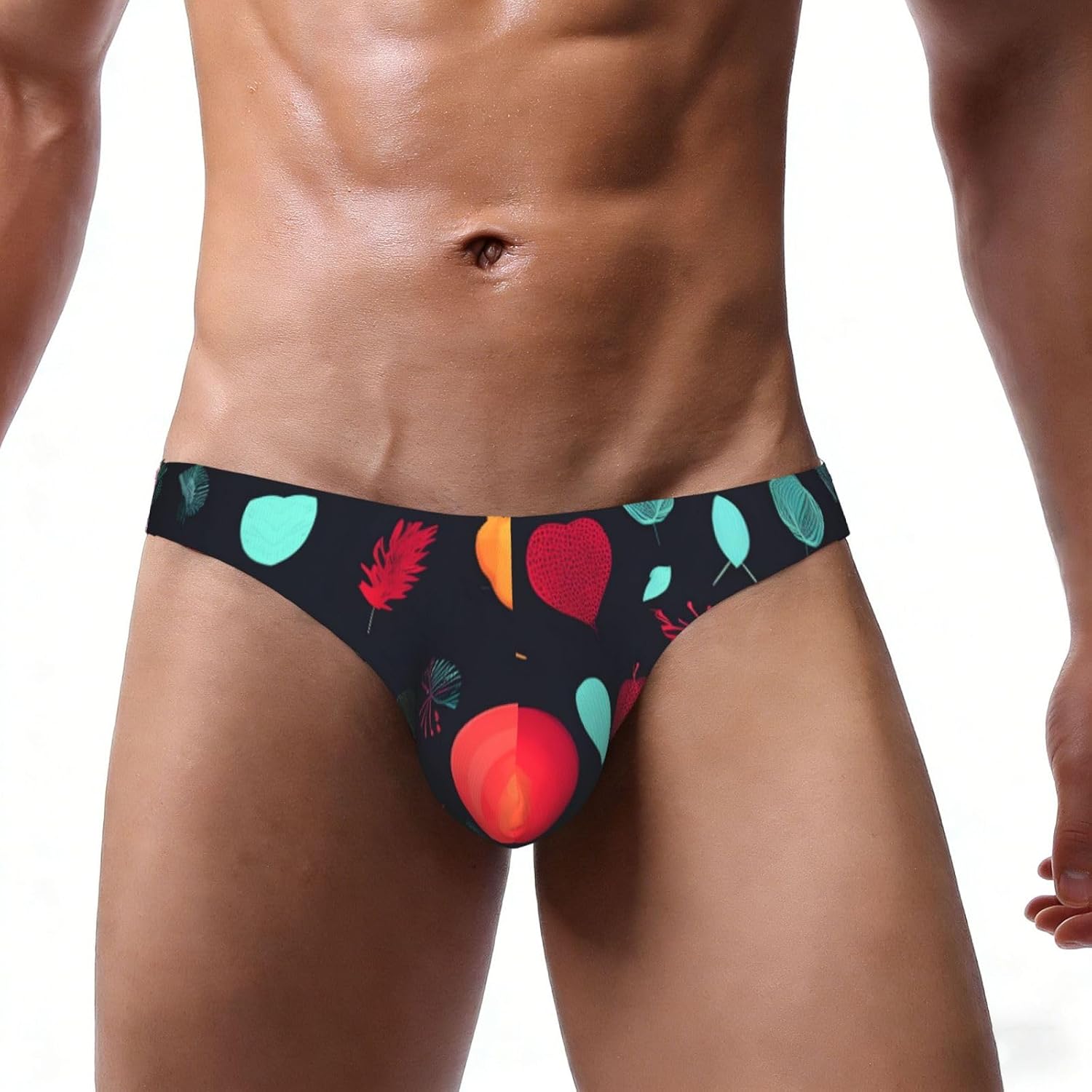 Pumpkin Flowers Men's Bikini Underwear - Soft Breathable Elasticity Comfort for Everyday Wear
