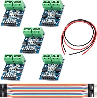 DAOKI 5PCS L9110S DC Stepper Motor Driver Controller Board 2.5-12V H-Bridge for Arduino with Dupont Cable Male to Female 30 PIN,28AWG Wire