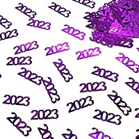 Vista 16 de Confeti Año 2023 Plata - Paquete al por menor #7626 QS0