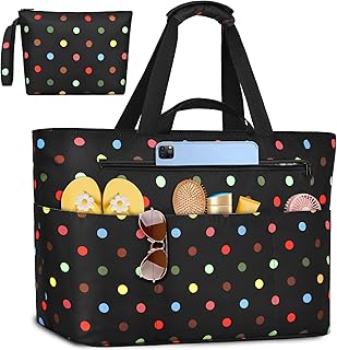 Extra Large Beach Bags for Women, Waterproof Beach Tote Bag with Zipper and Wet Pocket, Foldable Swim Pool Bag