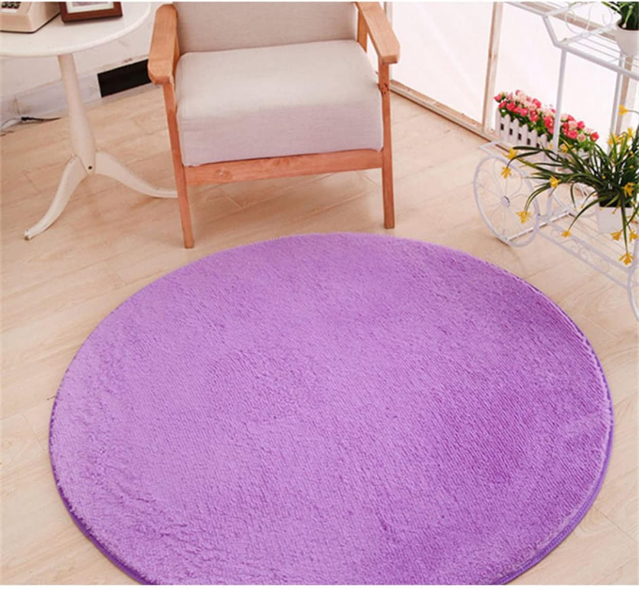 [YXSNG] ラグマット 洗える ふわふわ 滑り止め 防ダニ 抗菌 防臭 1年中使えるタイプ 北欧 おしゃれ 1.2m 無地 長方