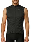 Men’s Sleeveless Cycling Jersey, Full Zip, Quick-Dry Breathable Lightweight Knit, 3 Rear Pockets