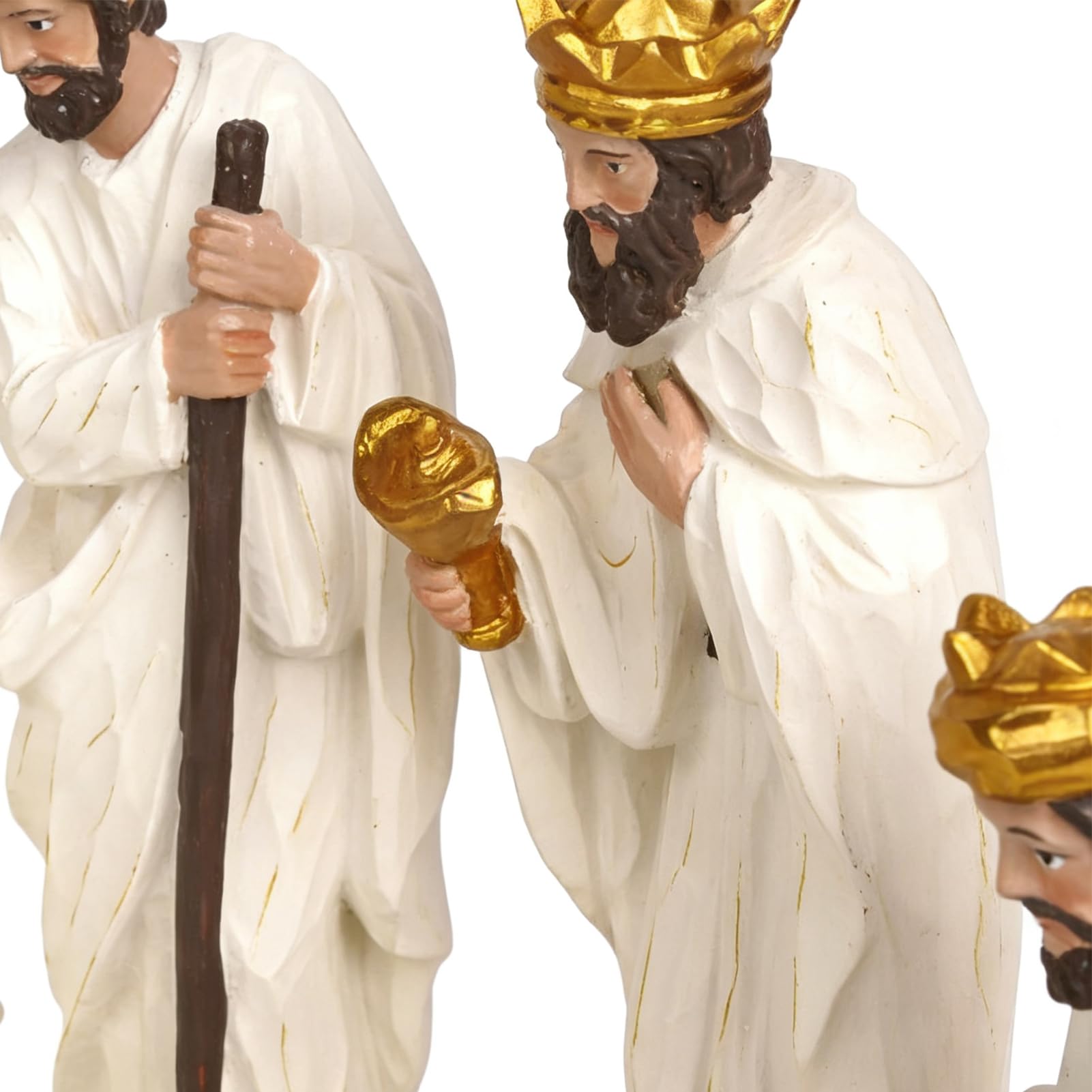 Generisch Mała figurka Święta – bożonarodzeniowa dekoracja stołu z żywicy syntetycznej, figurka szopki, rzeźba rzemiosła artystycznego, do domu, biura, salonu, sypialni, kościoła, kolekcjonera
