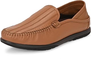 Blue Leather by Centrino Genuine Leather Slip-On Men's Formal Shoe |Stylish with Soft Cushioned Insole |Trendy Non Lace-Up... Price In India