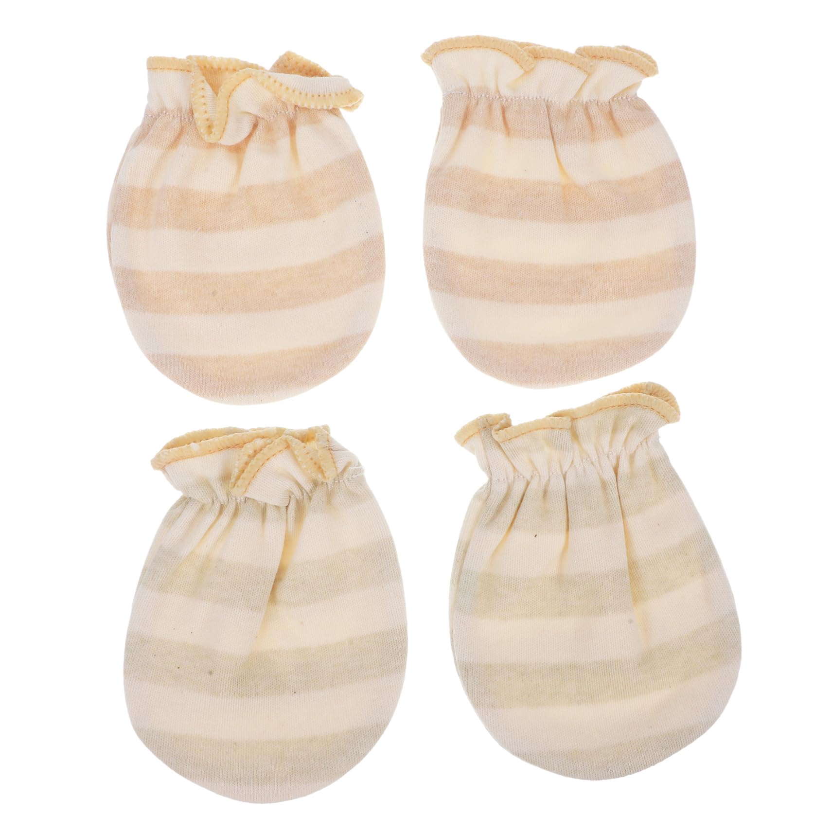 VICASKY Mittens Set 2 Pack of Soft Cotton Mittens for Newborns Toddlers No Scratch Easy to Wear