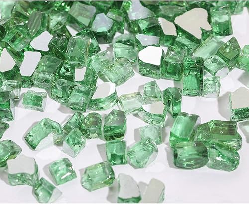 Miniatura 2 de COSIEST Vidrio de fuego oblato de 10 libras para hoguera de chimenea, vidrio de clasificación de temperatura (negro)