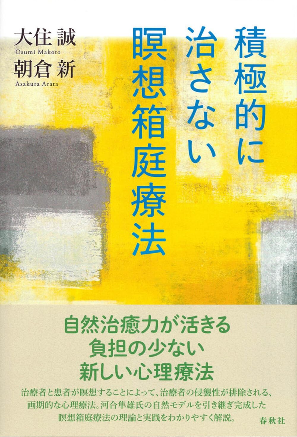 Amazon.co.jp: 積極的に治さない瞑想箱庭療法 : 大住 誠, 朝倉 新: 本