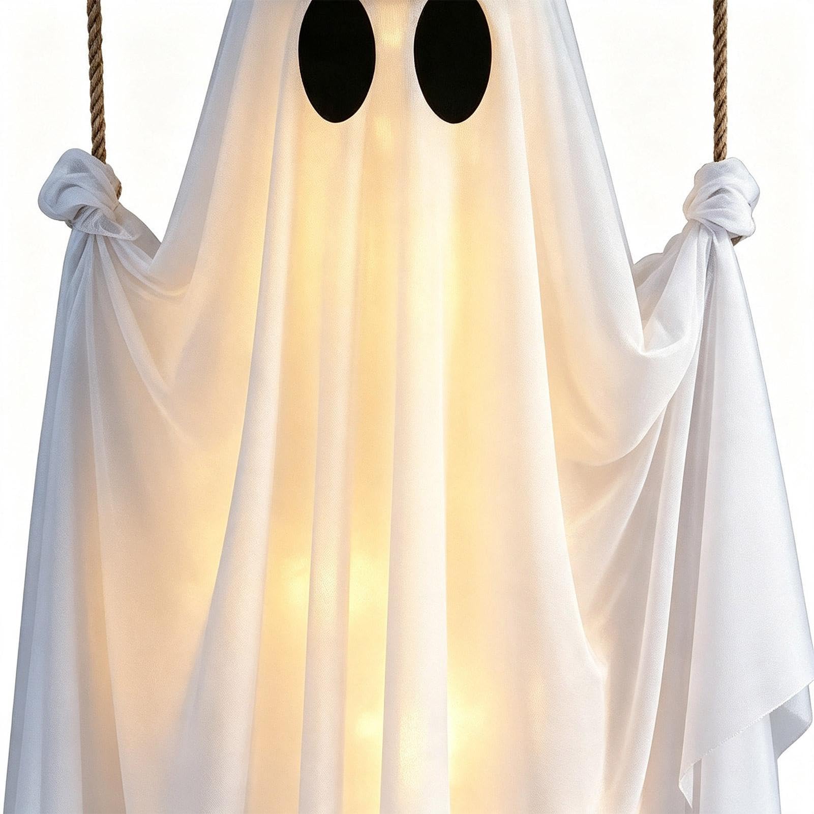 Decoración De Halloween Fantasma Oscilante con Luz Halloween 150 cm De Alto
