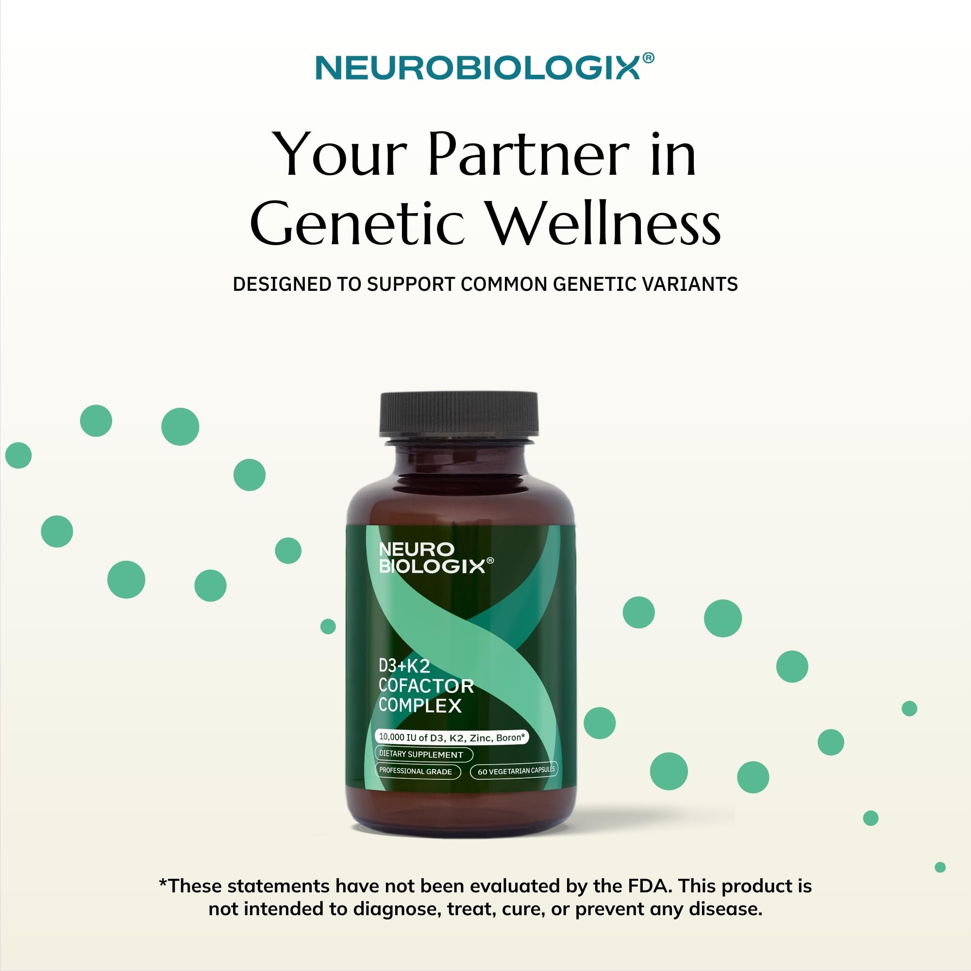 Neurobiologix Vitamin D3 + K2 Cofactor Complex, 10,000 IU, 60 Capsules — Amazon image 9