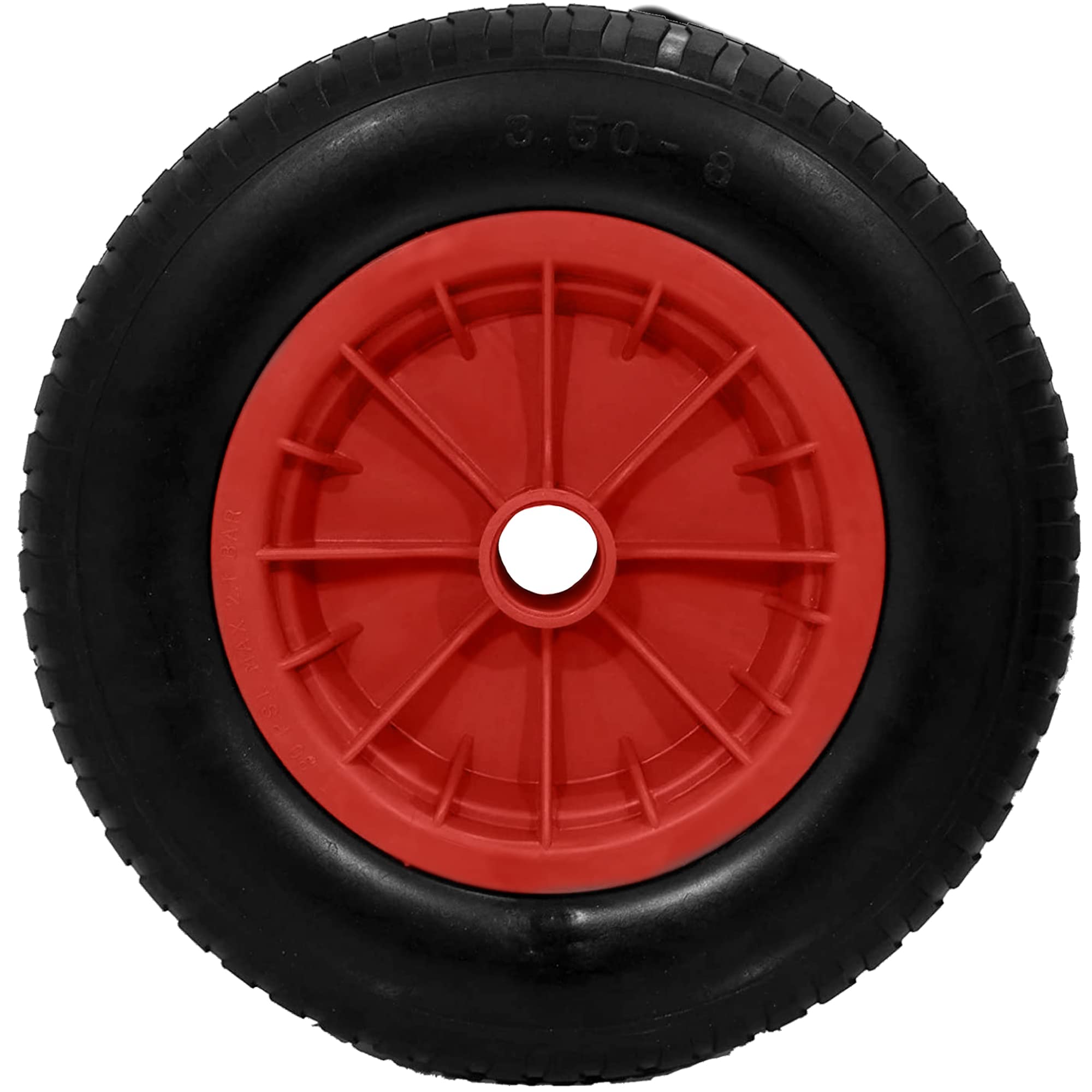 KetoPlastics Puncture Proof Wheelbarrow Wheel 14" Pu 3.50-8 Replacement Wheel With 25mm (1") Bore from B&Q