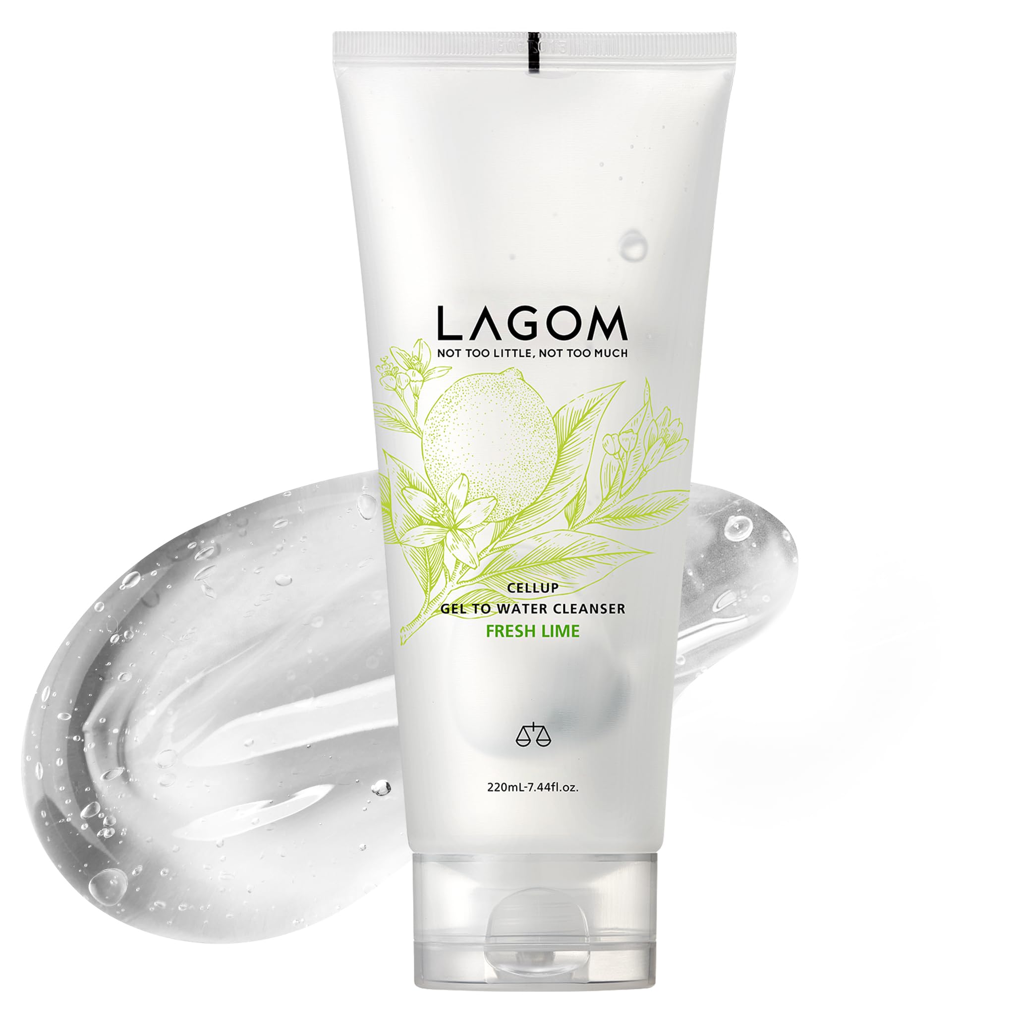 LAGOM (ラゴム) ジェルトゥウォーター クレンザー フレッシュライムの香り…